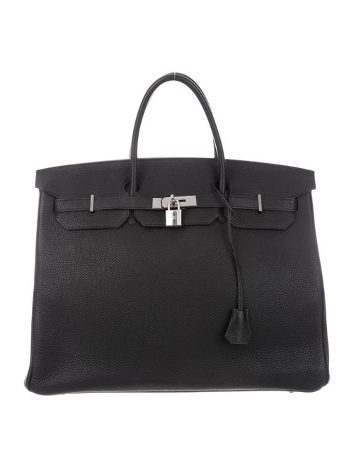 Hermès Clemence Birkin 40 Noir