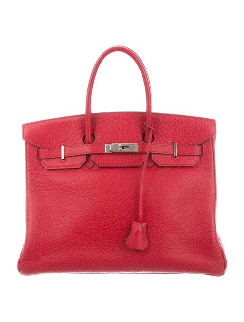 Hermès Buffalo Birkin 35 Rouge