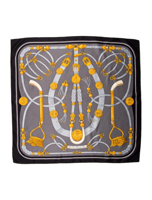 Hermès Gaucho Par Hermes Paris 70cm Silk Scarf mul