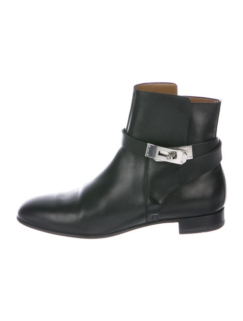 Hermès Neo Ankle Boots Leather Boots Black