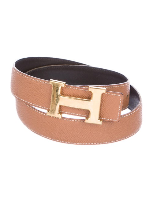 Hermès Reversible H 32Mm Belt Kit Navy