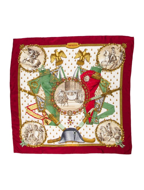 Hermès Napolean Silk Jacquard Scarf multicolor
