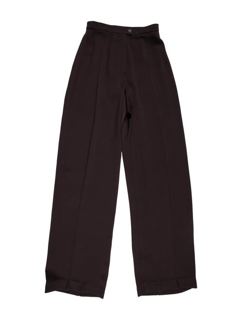 Hermès Wide Leg Pants Brown
