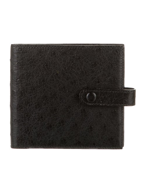 Hermès Vintage Ostrich Wallet Noir