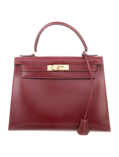 Hermès Vintage Kelly Sellier 28 Rouge