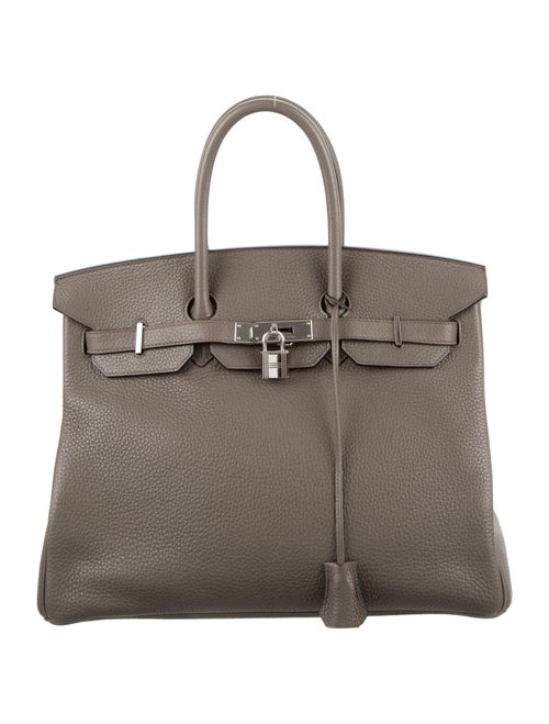 Hermès Clemence Birkin 35 Grey