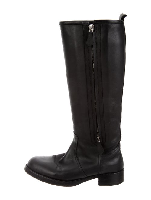 Hermès Leather Riding Boots Black