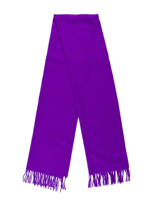 Hermès Unie Brodée Cashmere Muffler Indigo