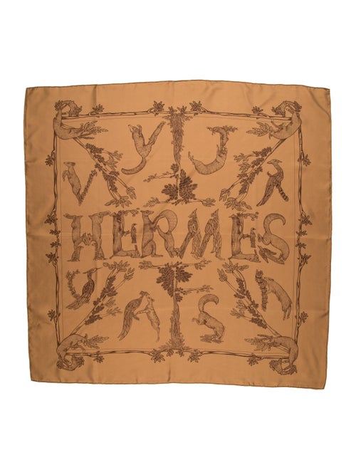 Hermès Alphabet 3 Silk Scarf