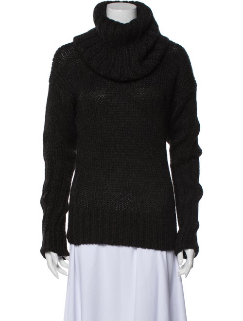 Hermès Alpaca Turtleneck Sweater Grey