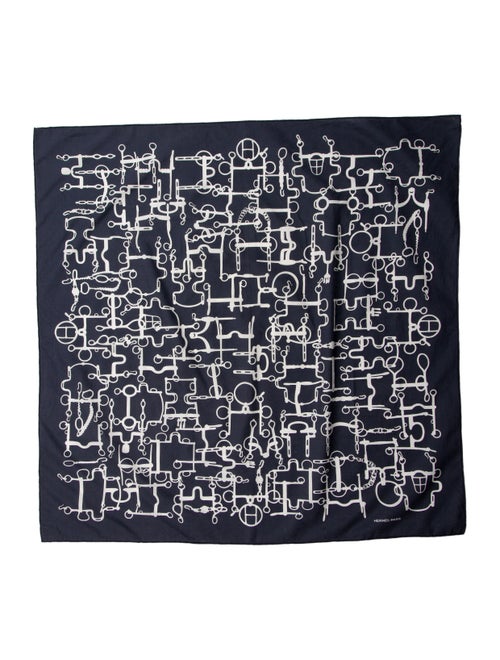 Hermès Horsebit Cotton Scarf multicolor
