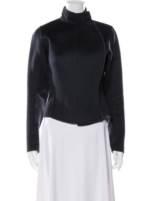 Hermès Cashmere Biker Jacket Blue