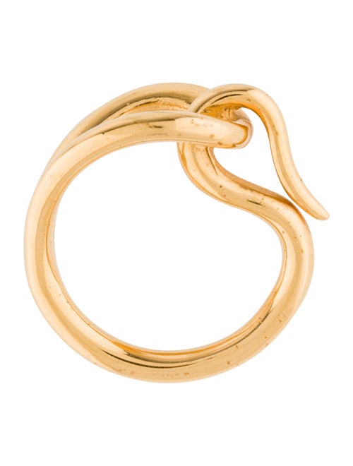 Hermès Jumbo Ring Scarf Ring Gold