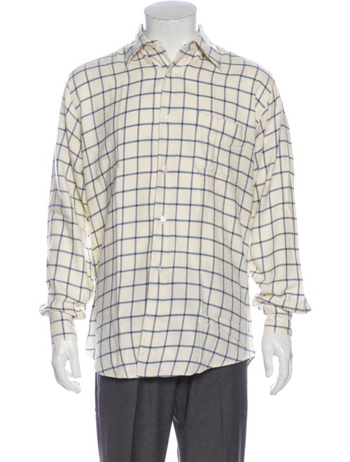 Hermès Printed Long Sleeve Dress Shirt