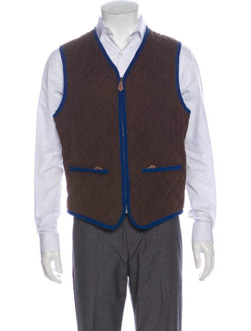 Hermès Quilted Vest Brown
