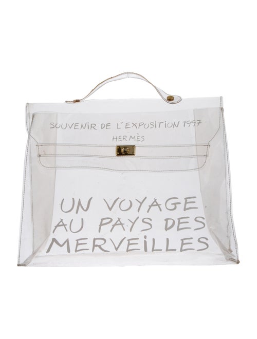Hermès Vinyl Kelly Souvenir Bag Clear