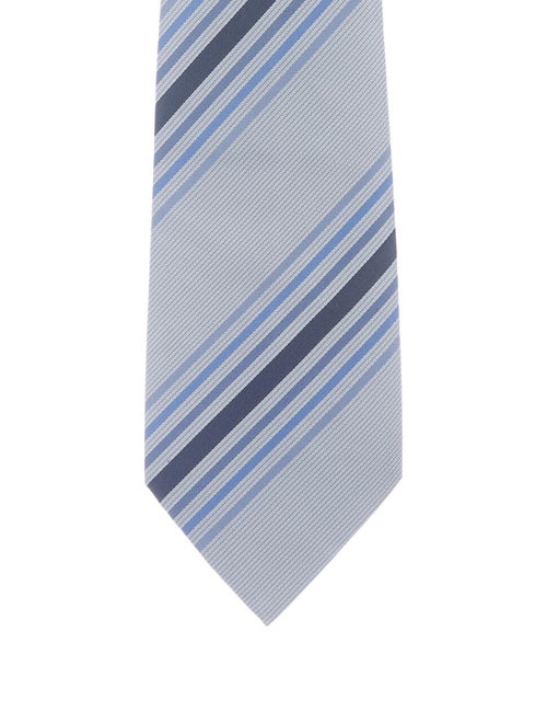 Hermès Silk Woven Tie blue