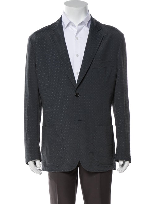 Hermès Printed Sport Coat Blue