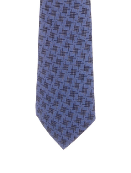 Hermès Printed Silk Tie