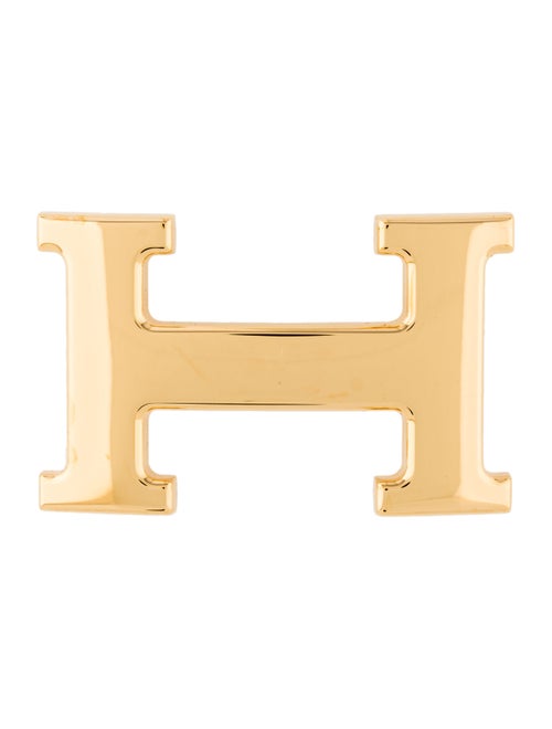 Hermès 32mm H Belt Buckle gold