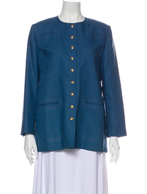 Hermès Linen Jacket Blue