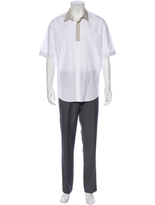 Hermès Short Sleeve Shirt White