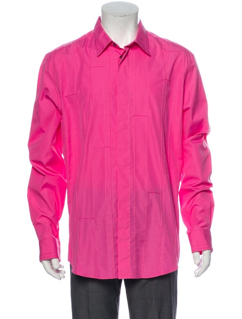 Hermès Long Sleeve Dress Shirt Pink