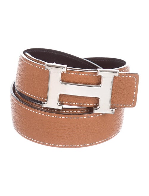 Hermès Reversible H 32mm Belt Kit Gold