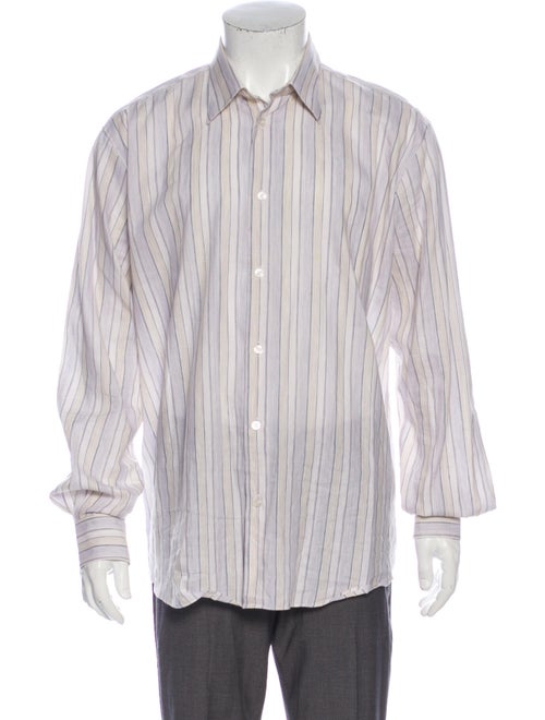 Hermès Linen Striped Dress Shirt
