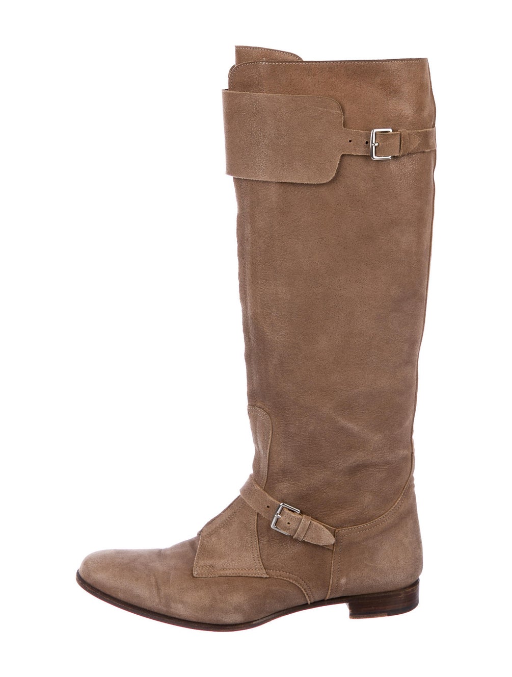 Hermès Suede Riding Boots Shoes HER288239 The RealReal