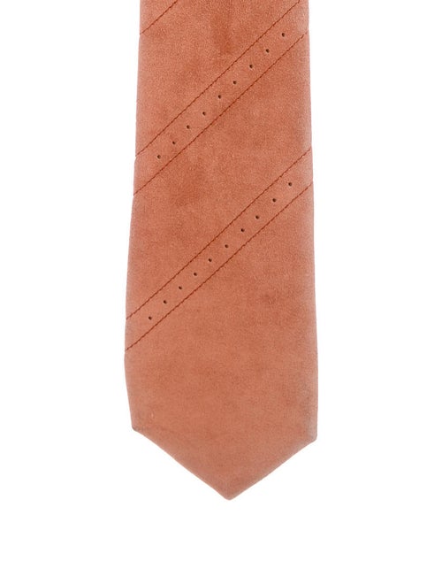 Hermès Vintage Suede Tie orange