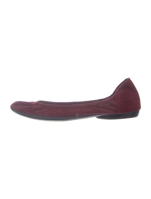 Hermès Suede Round-Toe Flats Suede Flats