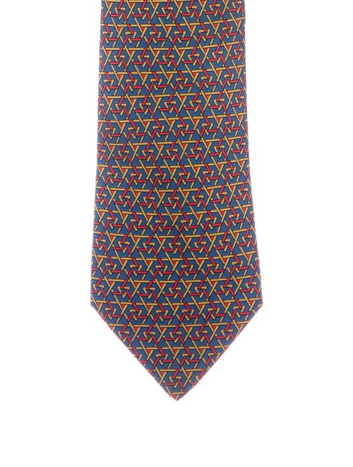 Hermès Silk Tie blue