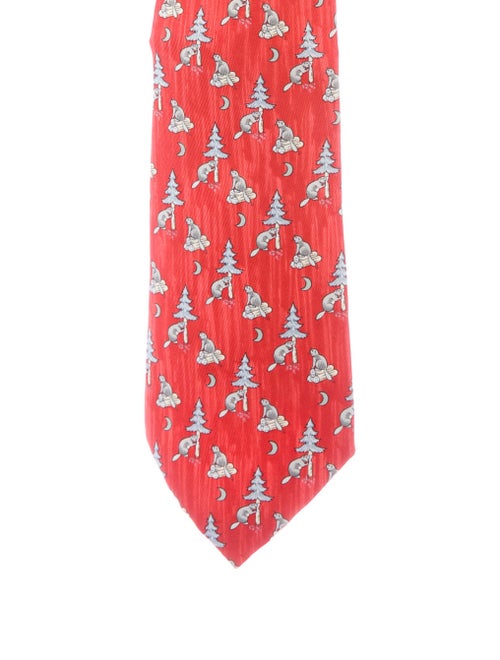 Hermès Silk Tie pink