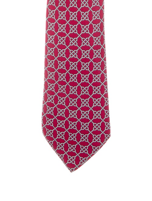 Hermès Printed Silk Tie
