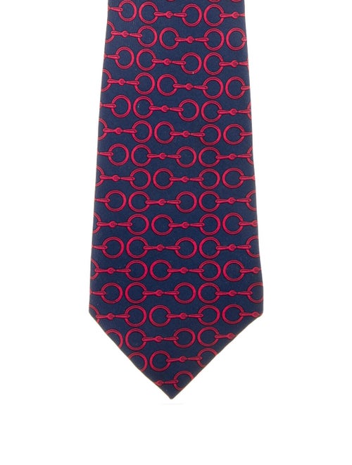 Hermès Silk Tie blue