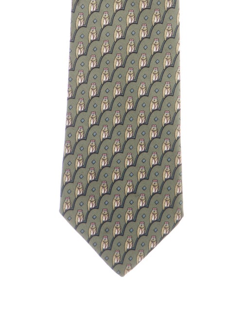 Hermès Printed Silk Tie