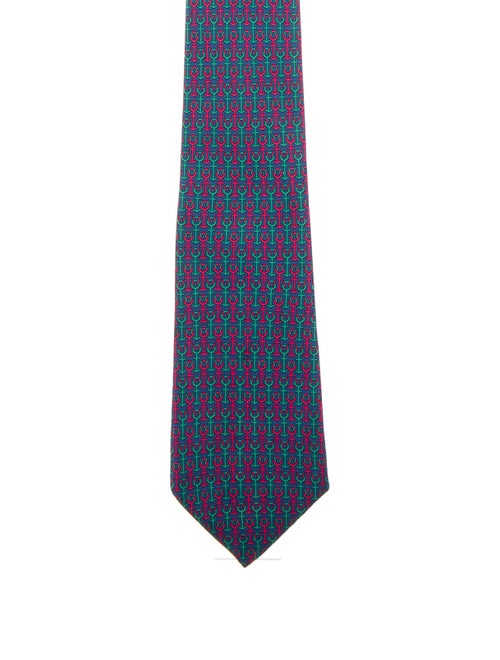Hermès Silk Tie blue
