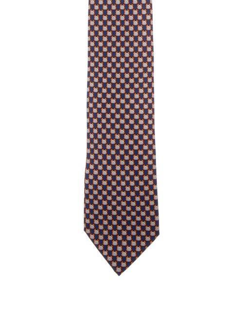 Hermès Silk Tie blue