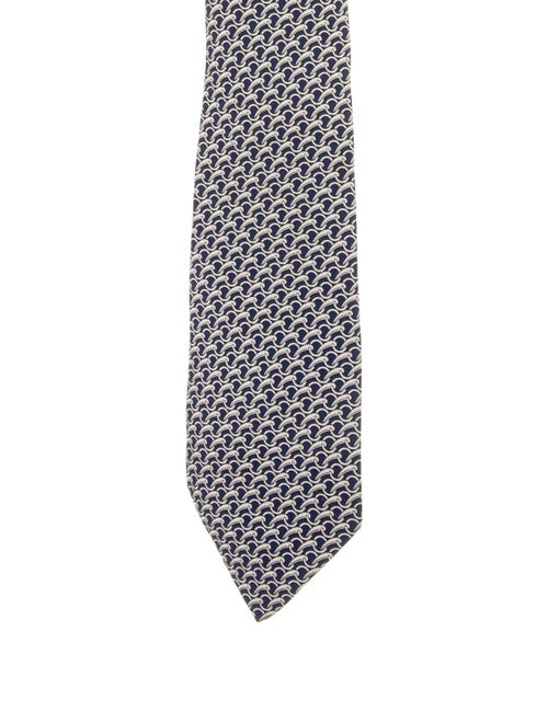 Hermès Silk Tie blue