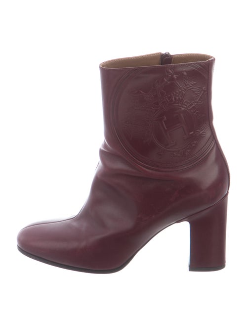 Hermès Leather Boots Purple