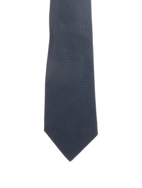 Hermès Silk Polka Dot Tie navy