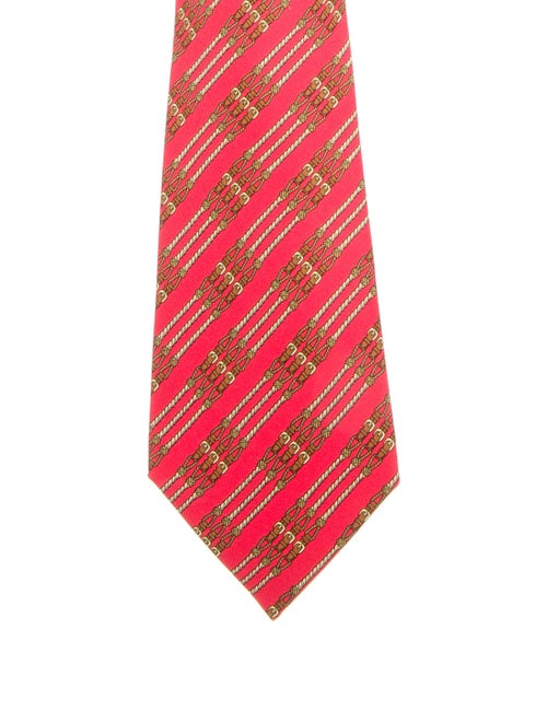 Hermès Silk Tie red
