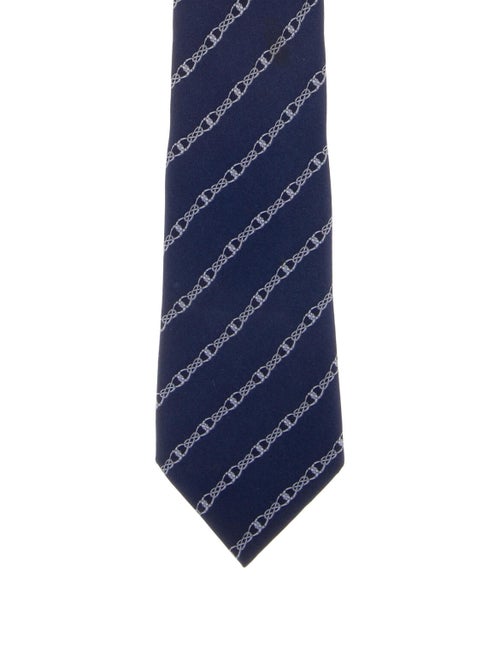 Hermès Silk Tie blue