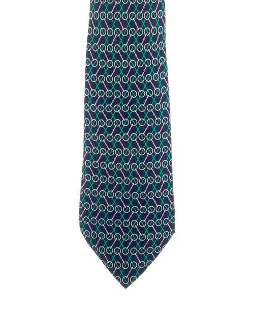 Hermès Silk Tie blue
