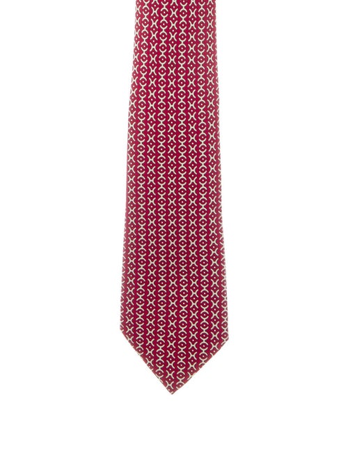 Hermès Printed Silk Tie