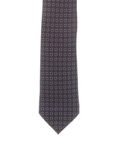 Hermès Printed Silk Tie