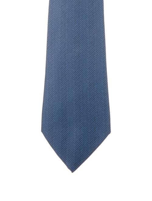 Hermès Silk Tie blue