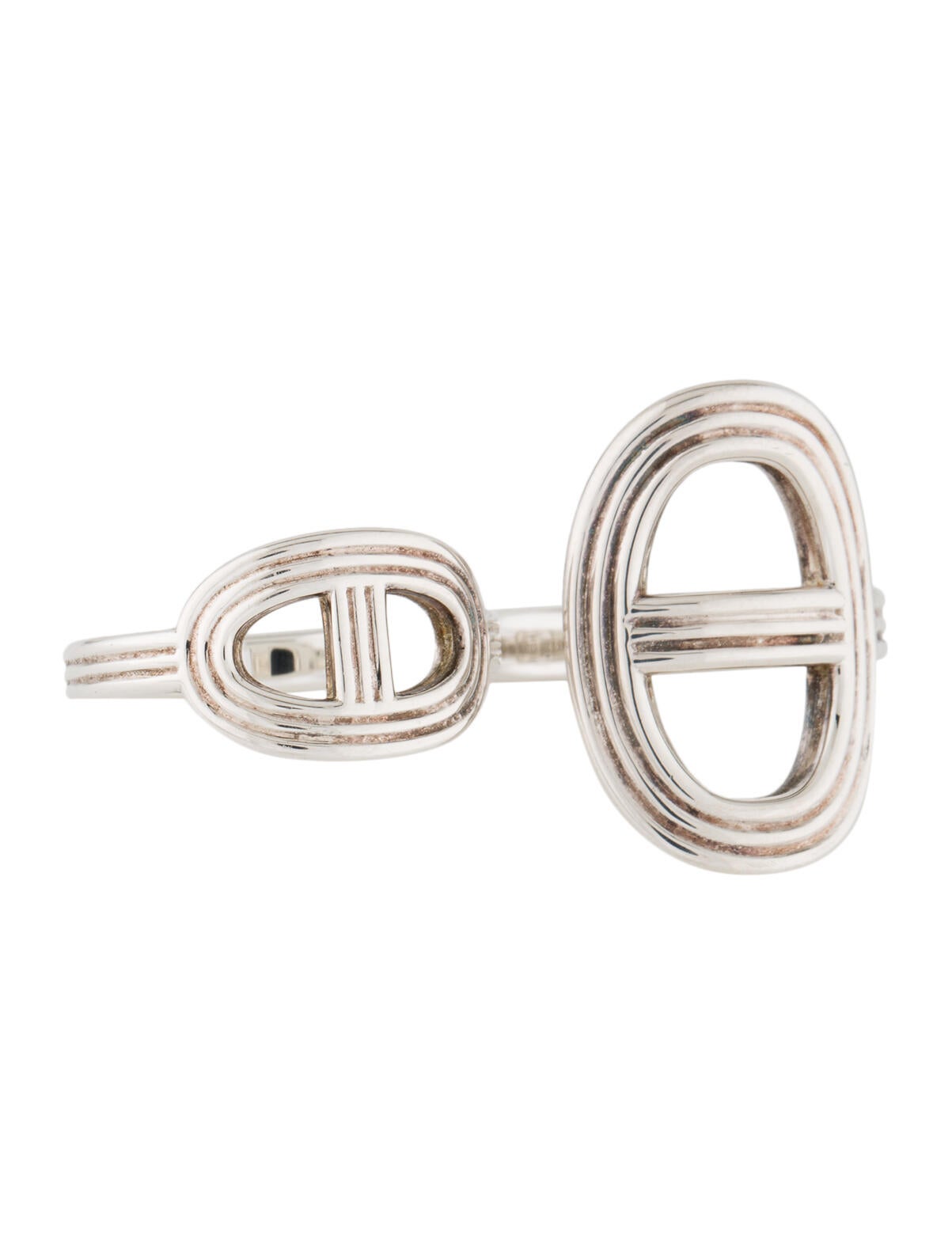 手元輝く【HERMES】シルバー☆リング Chaine d’ancre TMG 即納 HERMES - エルメス Chaine d'Ancre Enchainee PM