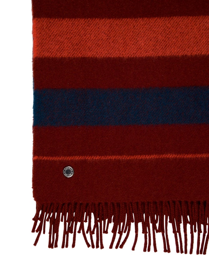 Hermès Rocabar Wool Horse Blanket Red Throws, Pillows & Throws